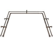 1 Inch Heavy Duty Double Bay Window Curtain Rods