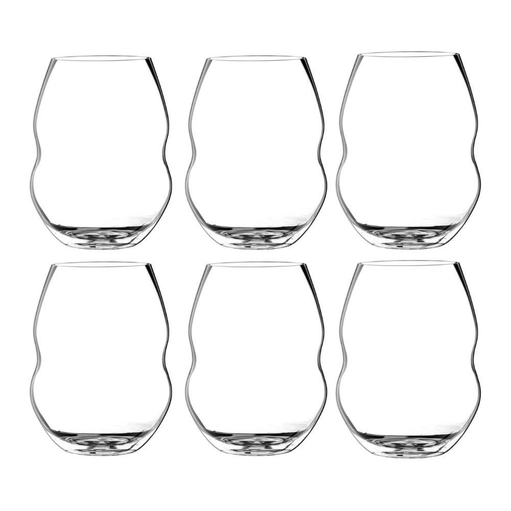 Stemless Red Wine Glass, Set of 6