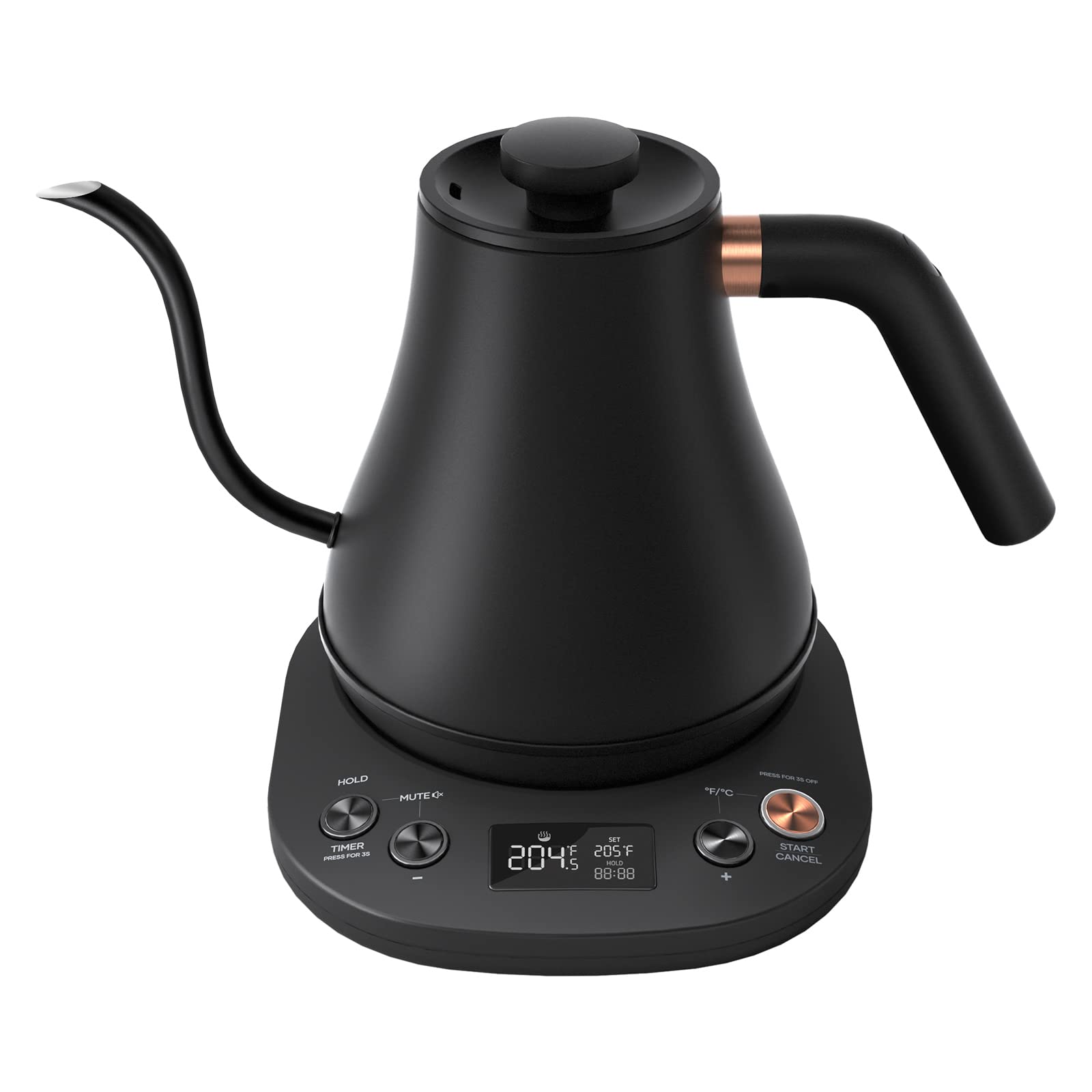 Electric Kettle Gooseneck Pour Over Kettle ±1℉ Temperature Control Quick Heating Water