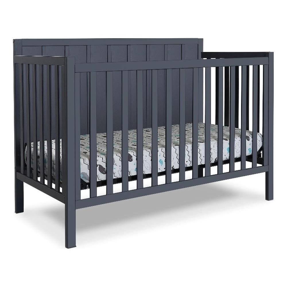 Contemporary 4-in-1 Convertible Crib in Midnight