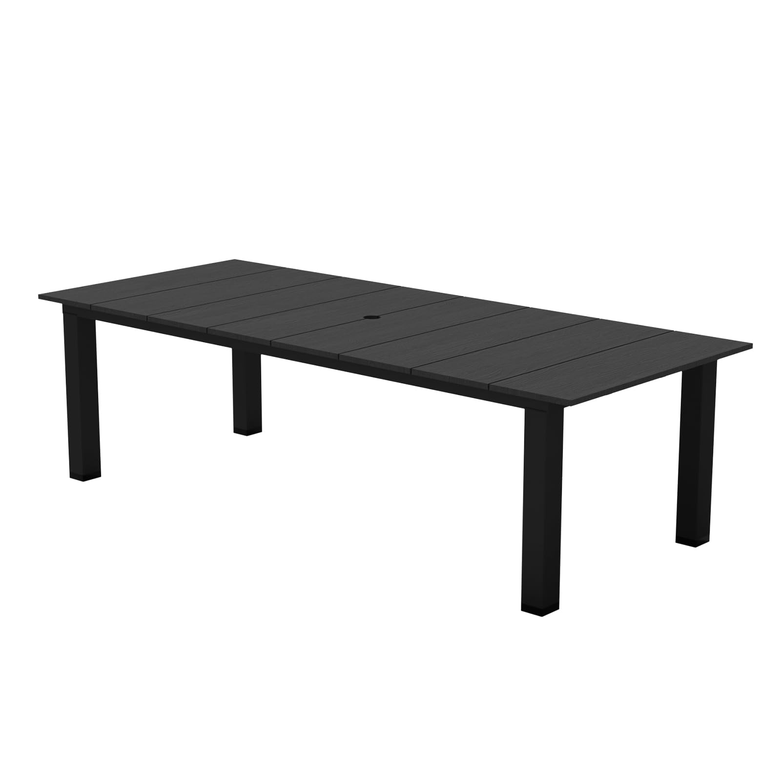 75.2" HDPE Rectangle Outdoor Dining Table for 8