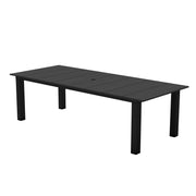 75.2" HDPE Rectangle Outdoor Dining Table for 8