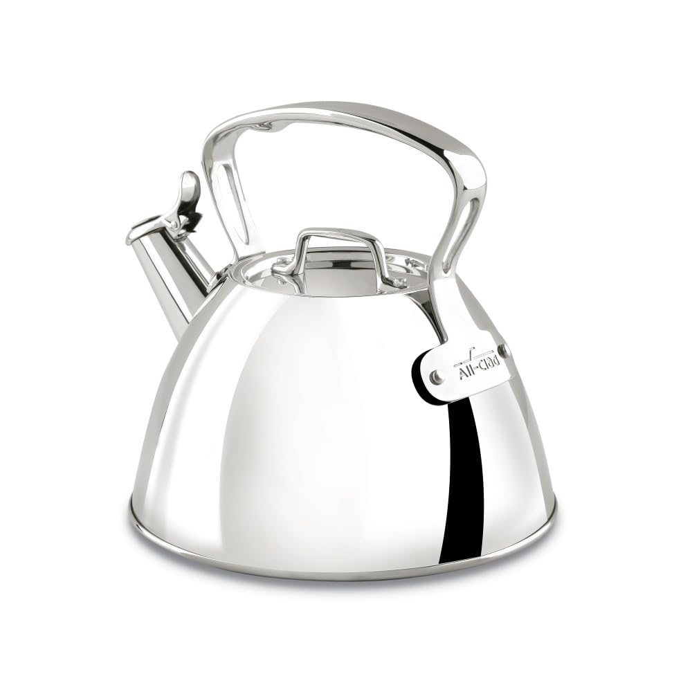 Specialty Stainless Steel Tea Kettle 2 Quart Induction Pots and Pans, Cookware Silver