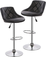 Counter Height Bar Stools Set of 2 Bar Stools Swivel Stool Height Adjustable Bar Chairs