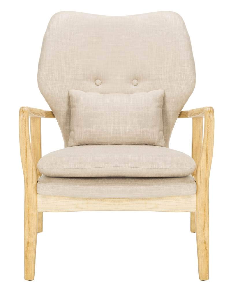 Home Collection Tarly Burgundy and Natural Accent Chair