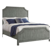 Beach House Solid Wood Dove Grey California King Panel Bed