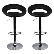 Bar Stools, Set of 2 Faux Leather Counter Height Bar Stools Adjustable Swivel