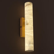 Brass Alabaster Wall Sconces, 20" Natural Marble Wall Sconce