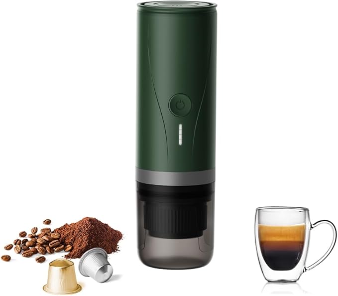 Portable Espresso Maker,Self-Heating Electric Mini Coffee Machine