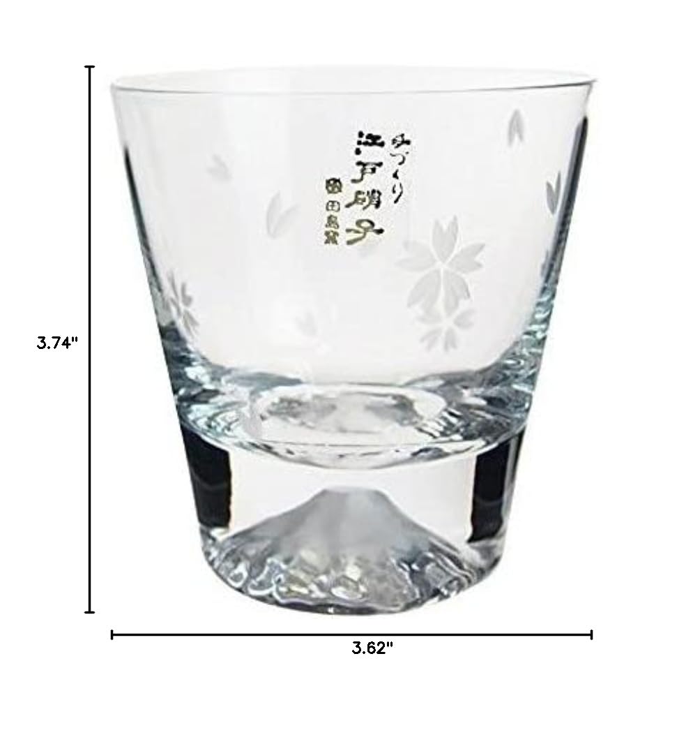 Tajima Glass Fuji Glass Sakura TG16-015-RS rocks glass Japanese Traditional