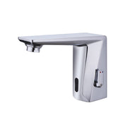 Automatic Sensor Touchless Bathroom Sink Faucet,Chrome Vanity Faucets,Hands Free Bathroom Water Tap with Control Box and Temperature Mixer,Easy Installation