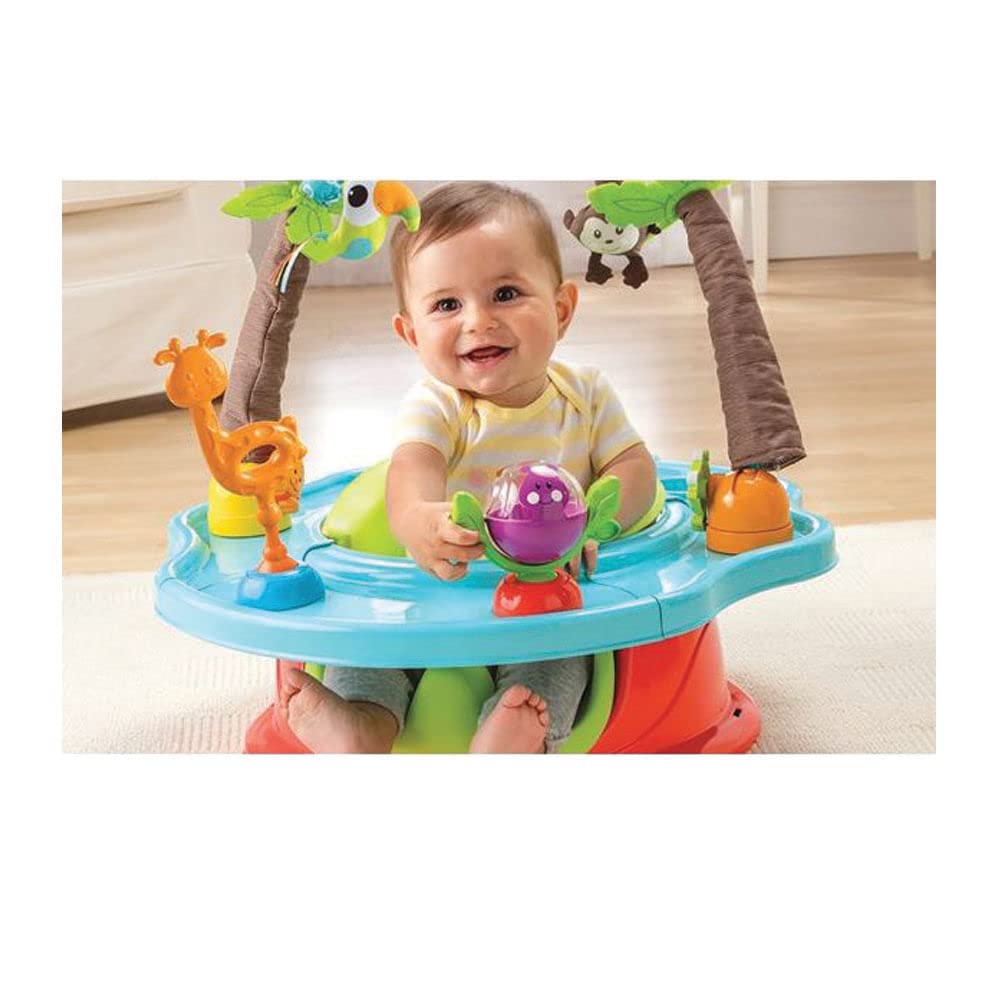 Bright Starts Deluxe SuperSeat, Wild Safari, Fun Baby Seat for Sitting Up, Playtime