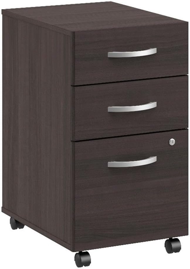 Furniture Arrive 3 Drawer Mobile File Cabinet - Assembled in Storm Gray