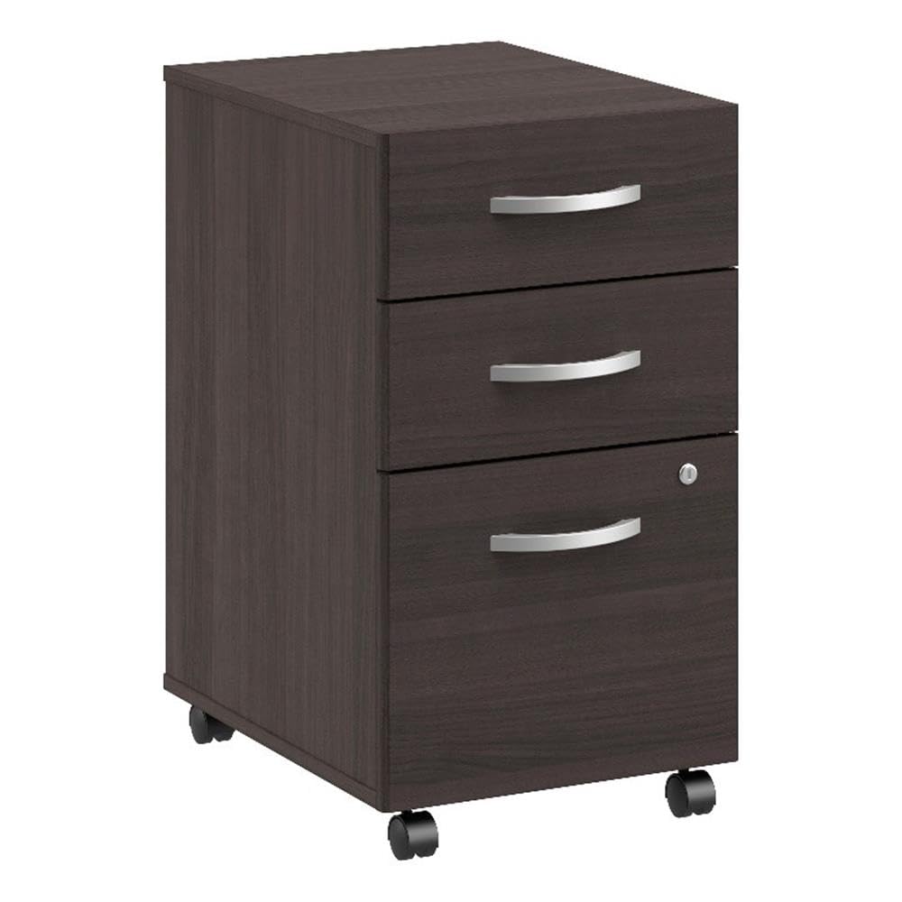 Furniture Arrive 3 Drawer Mobile File Cabinet - Assembled in Storm Gray