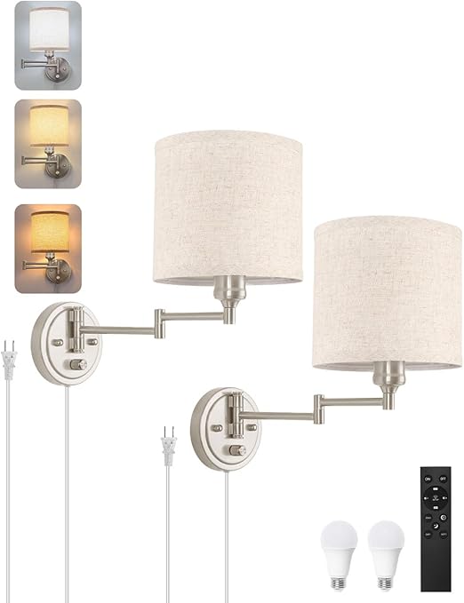 Remote Control, Dimming 10%-100% & Adjustable Colors 2700K-6500K,