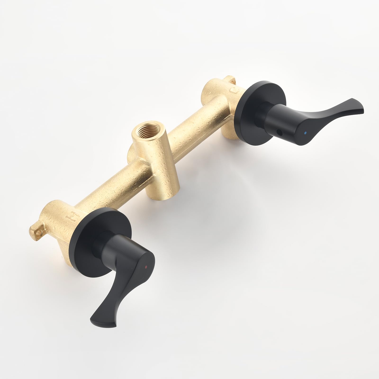 2 Handle Shower Faucet Set with Tub Spout and Shower Head Combo