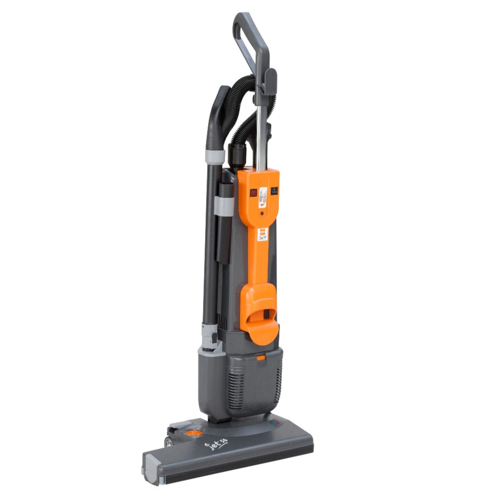 TASKI Jet 50 50-20 Dry Dual Motor Upright Vacuum, Grey and Orange