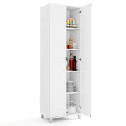 73.5” Tall Kitchen Pantry Cabinet, Multifunctional Storage Organizer with Adjustable Shelf