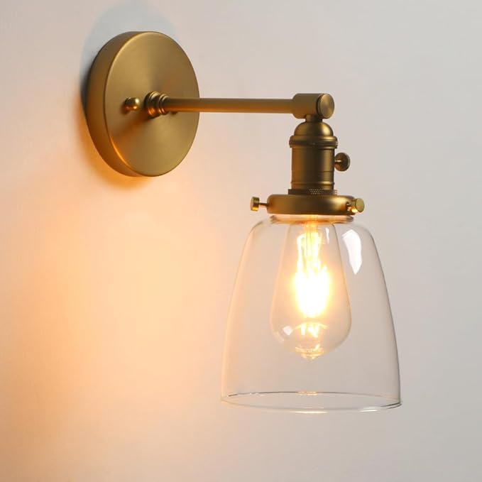 Industrial Wall Sconce Light 1-Light Black Sconce