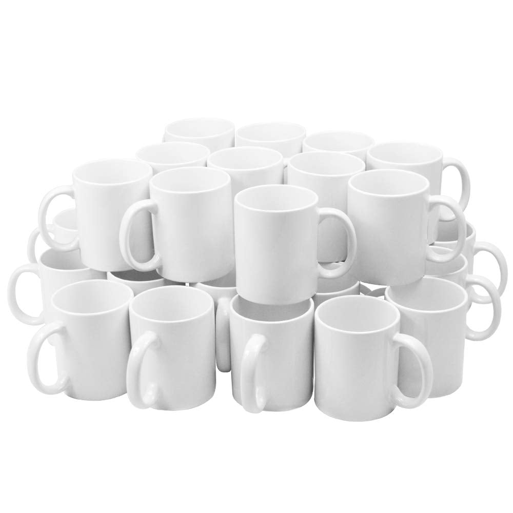 Sublimation Mugs, Cups 11oz Sublimation Ceramic Blank Coffee Mugs,White Cups