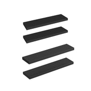 Floating Shelves, Wall Shelf Set of 4, 23.6" & 39.4" Hanging Shelf with Invisible Brackets