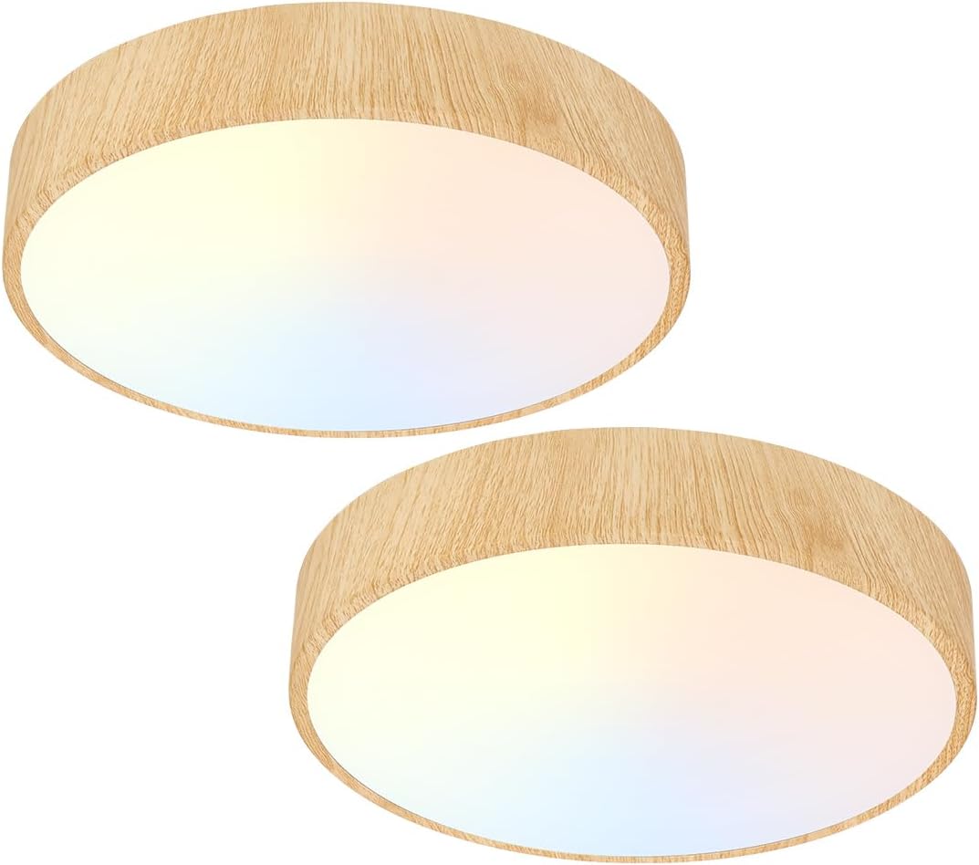 LED Flush Mount Ceiling Light Fixtures 12’’, Modern Bedroom Ceiling Lights