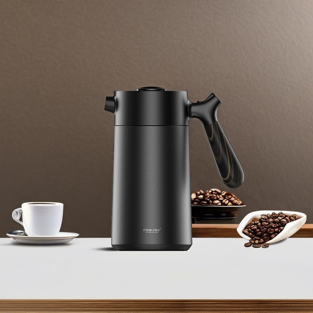 Stainless Steel French Press Coffee Maker, Double Walled Insulated Coffee & Tea Maker