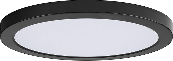 Maxim Lighting Chip 11" 26W RD LED Flush Mount 3000K, Nickel/White - 57596WTSN