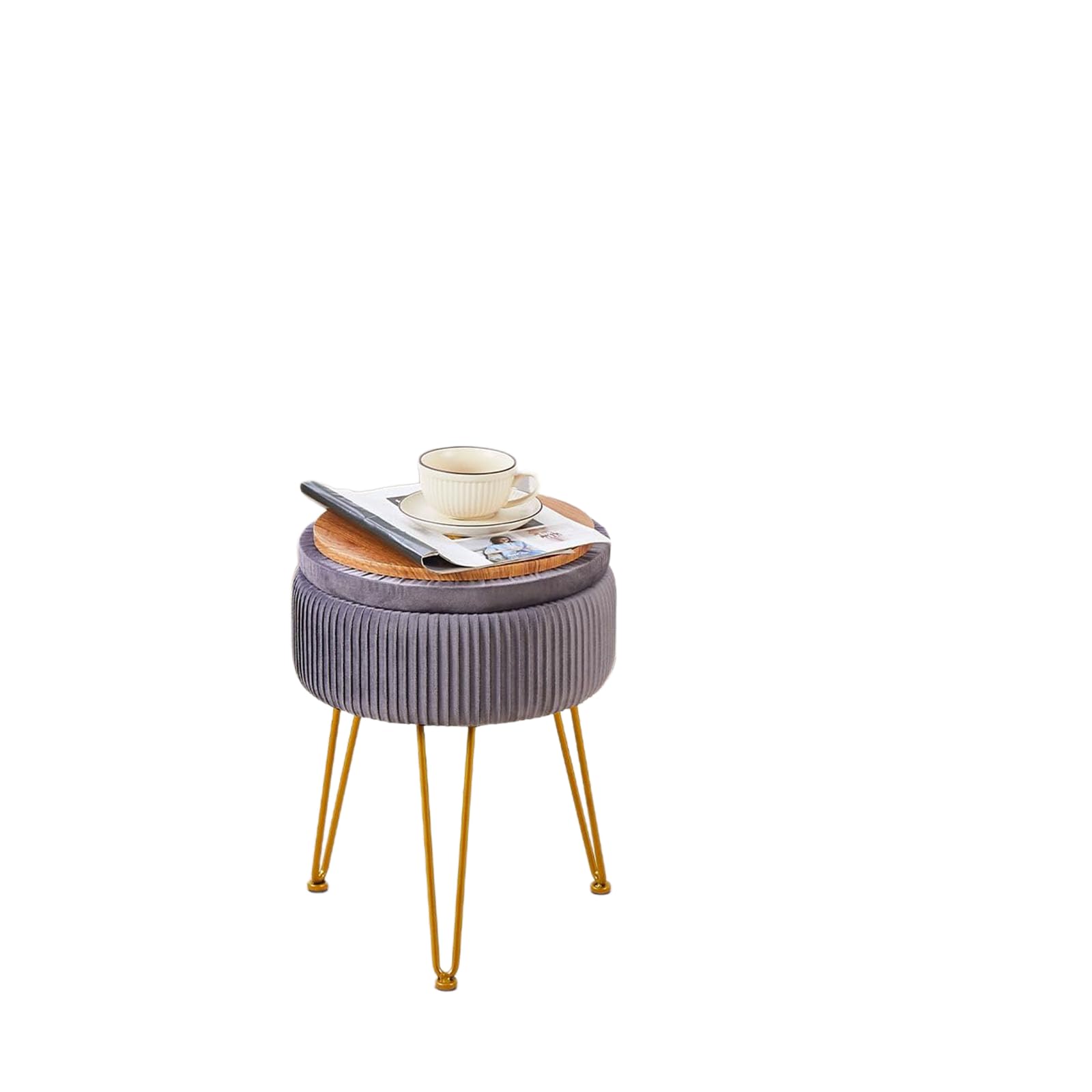Velvet Foot Rest Stool or Ottomans and Poufs