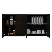 Sitka Wall Cabinet, Spacious Storage, Modern Design, Black Finish