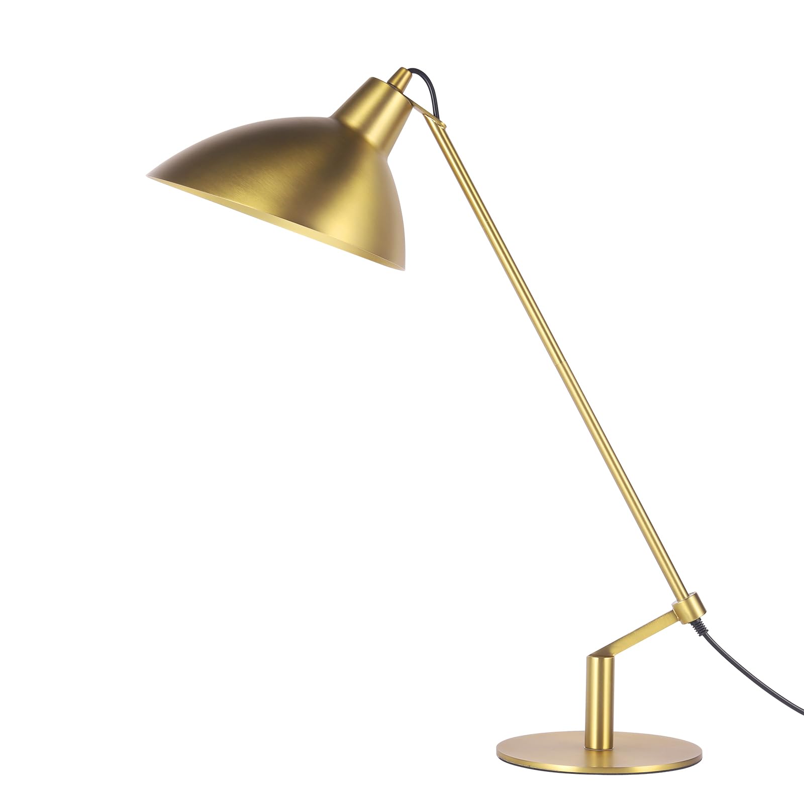 Modern Industrial 100% Metal Table Lamp 22", Soft White Light (3000K) with Adjustable