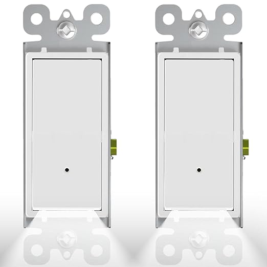 SOZULAMP Wall Switch with Night Light - Combination Nightlight and Single Pole