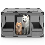 Dog Playpen, 43x43x26 Inches Puppy Playpen Portable with Top Cover