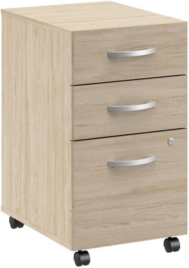 Furniture Arrive 3 Drawer Mobile File Cabinet - Assembled in Storm Gray