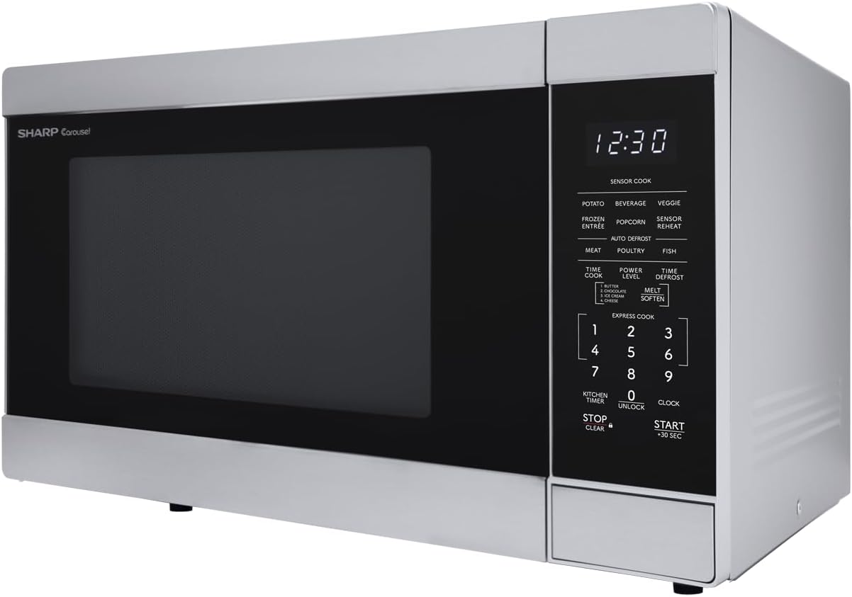 Microwave Oven with Removable 13.6" Carousel Turntable