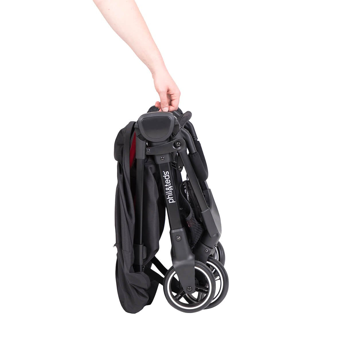 Umbrella Travel Stroller, Cherry – Ultra Light (11lbs) – Compact, One Hand Stand