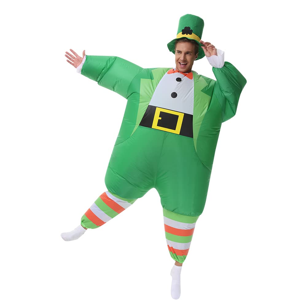 Inflatable Leprechaun Costume for Adults St. Patrick Day Costume Leprechaun