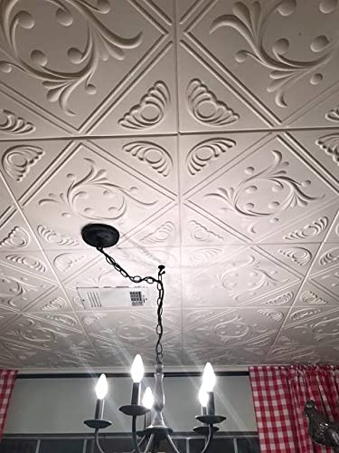 50pc of Anet White (20"x20" Foam) Ceiling Tiles - Covers About 135sqft
