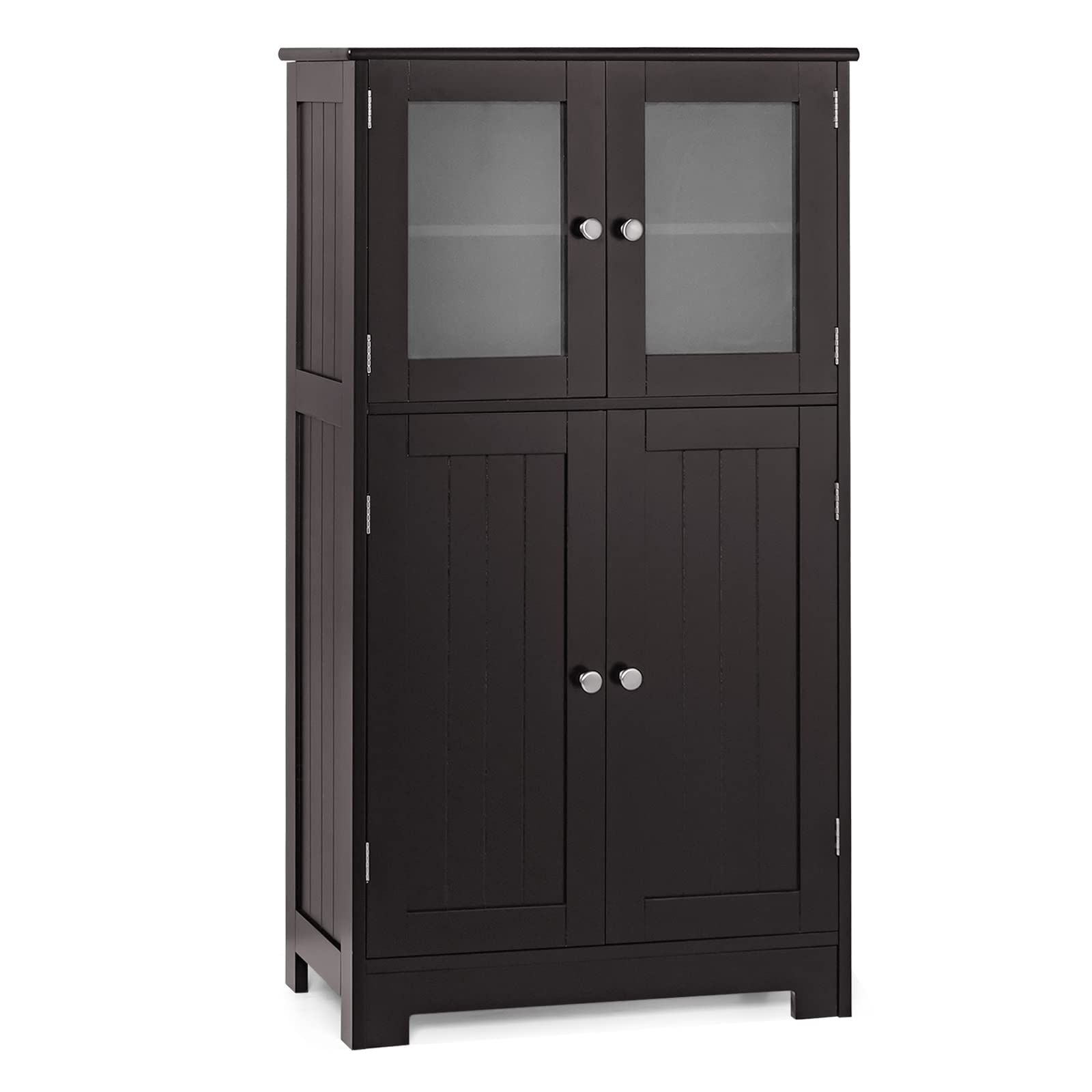 Storage Cabinet with Doors - Bathroom Floor Cabinet, Freestanding Tall Cabinet