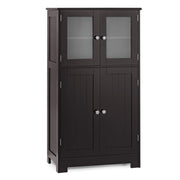 Storage Cabinet with Doors - Bathroom Floor Cabinet, Freestanding Tall Cabinet