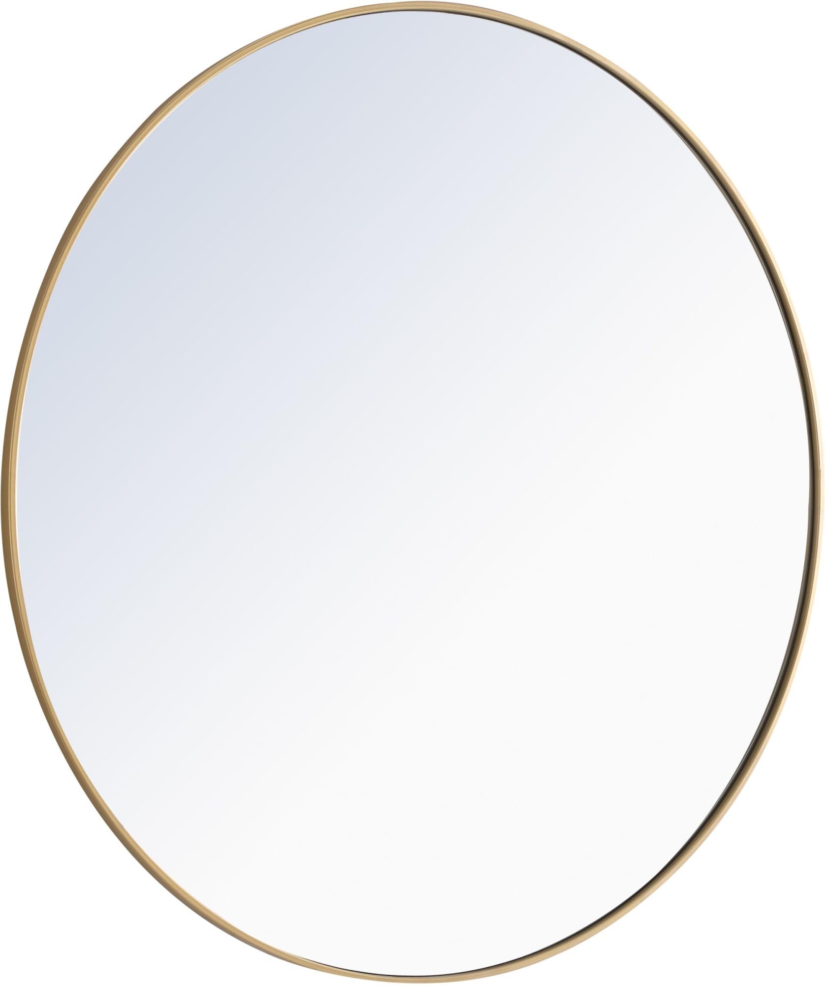 Eternity Home Office Decorative Round Framed Wall Mirror, 48" L x 48" H - Blue