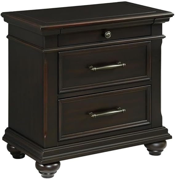 Brooks 3-Drawer Nightstand with USB Ports
