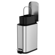15 Liter/4 Gallon Stainless Steel Trash Can with Soft Close Lid