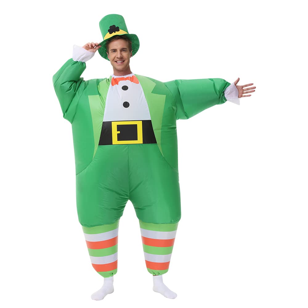 Inflatable Leprechaun Costume for Adults St. Patrick Day Costume Leprechaun