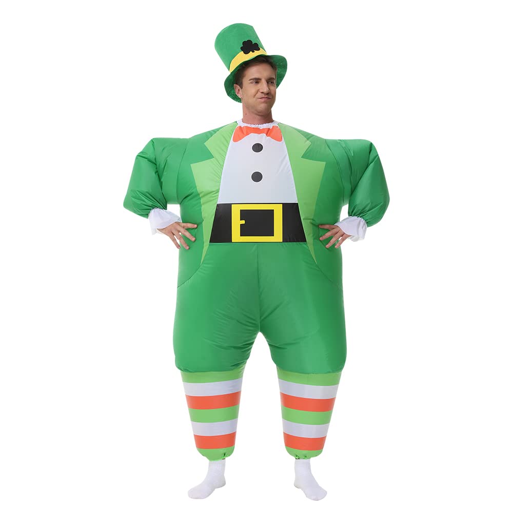 Inflatable Leprechaun Costume for Adults St. Patrick Day Costume Leprechaun