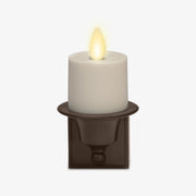 s Candle Bronze Nightlight with Motion Sensor - Set of 2 - Plugin Night LED