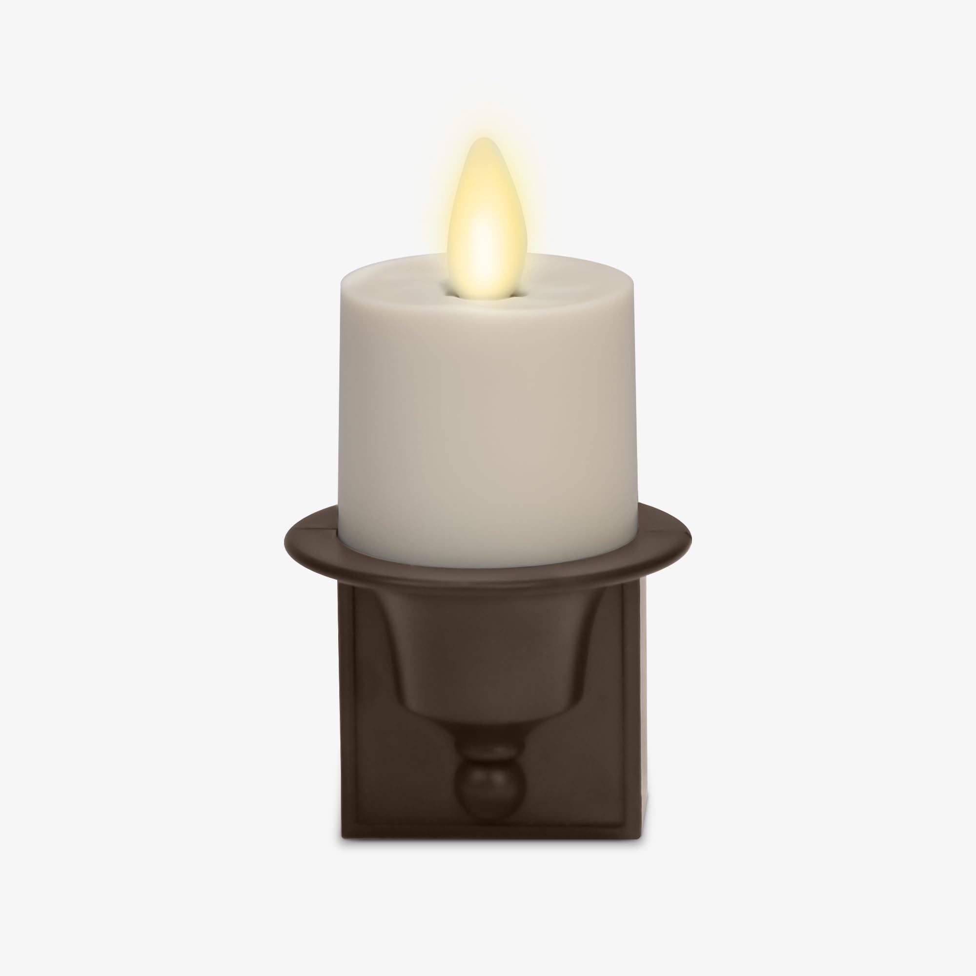 s Candle Bronze Nightlight with Motion Sensor - Set of 2 - Plugin Night LED