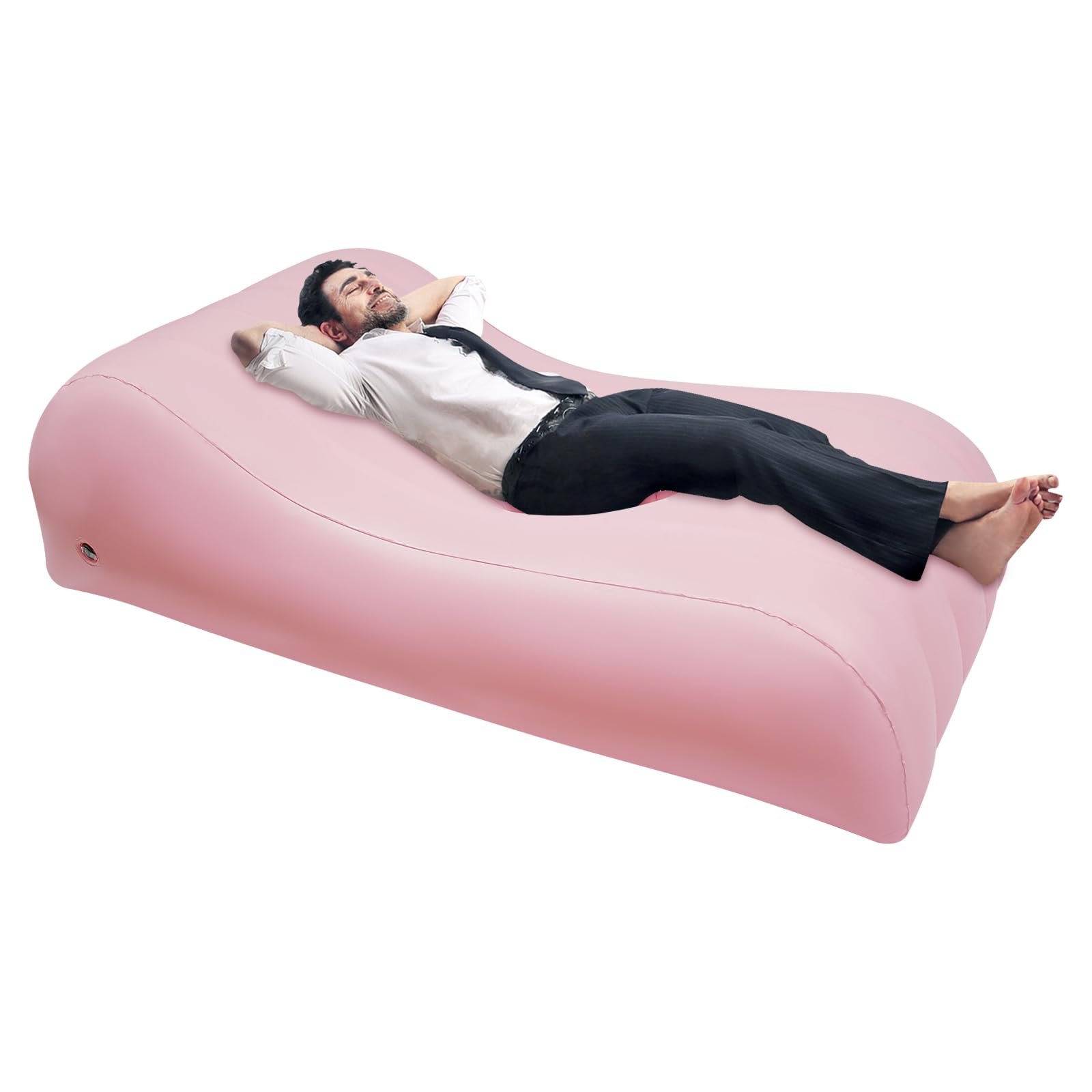Recovery Air Mattress with Center Hole-Blow Up Mattress Inflatable Couch Waterproof