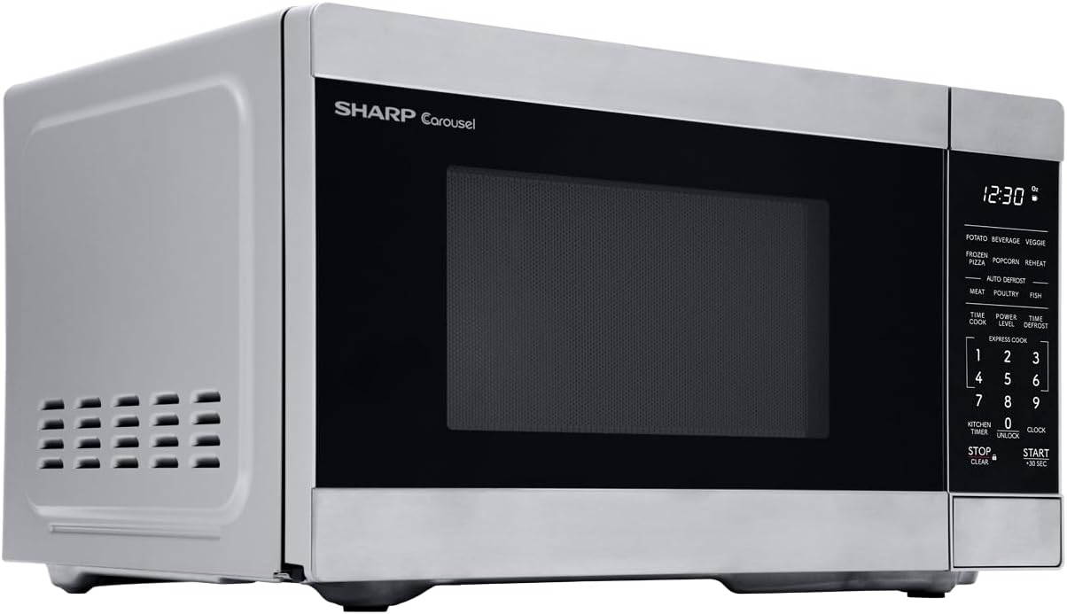 Countertop Microwave Oven with Removable 10.6" Carousel Turntable