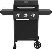 3-Burner Propane Gas Grill with Folding Side Tables, 30,000BTUs